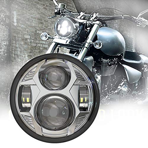 Faros de proyección LED redondos de 5,75 pulgadas y 5-3/4"para motocicleta Cover