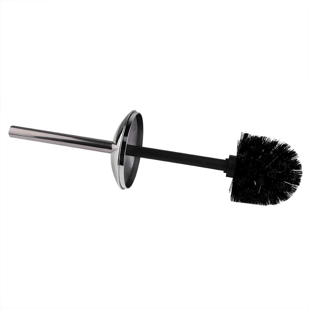 Dioche Juego de accesorios de baño, 6 unidades, dispensador de jabón, jabonera, soporte para cepillos de dientes, taza de enjuague, portaescobilla para inodoro, cubo de basura, juego de baño (negro)