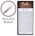 Fabu Eyelash Extensions Russian Volume 3D Fans, Thickness/Diameter 0.10, D curl, one length per tray, 8mm | 9mm | 10mm | 11mm | 12mm | 13mm | 14mm | 15mm | 16mm (10mm)