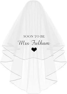 Custom Bridal Veil with Text,Personalized Bachelorette Veil,Future Mrs Veil,Personalized Wedding Veils for Brides Gift