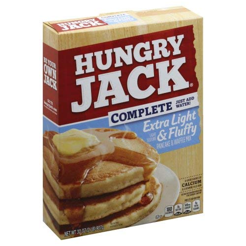 Hungry Jack, Extra Light & Fluffy, Pancake & Waffle Mix, 32 oz (Pack of 2)