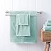 Welhome Franklin Premium 100% Cotton 6 Piece Towel Set | Aqua | Popcorn Textured | Highly Absorbent | Durable | Low Lint | Hotel & Spa Bathroom Towels | 600 GSM | 2 Bath 2 Hand 2 Wash Towels