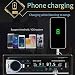 [Nuevo Version] Andven Autoradio Bluetooth, 4×60W FM Radio de Coche, Manos Libres...