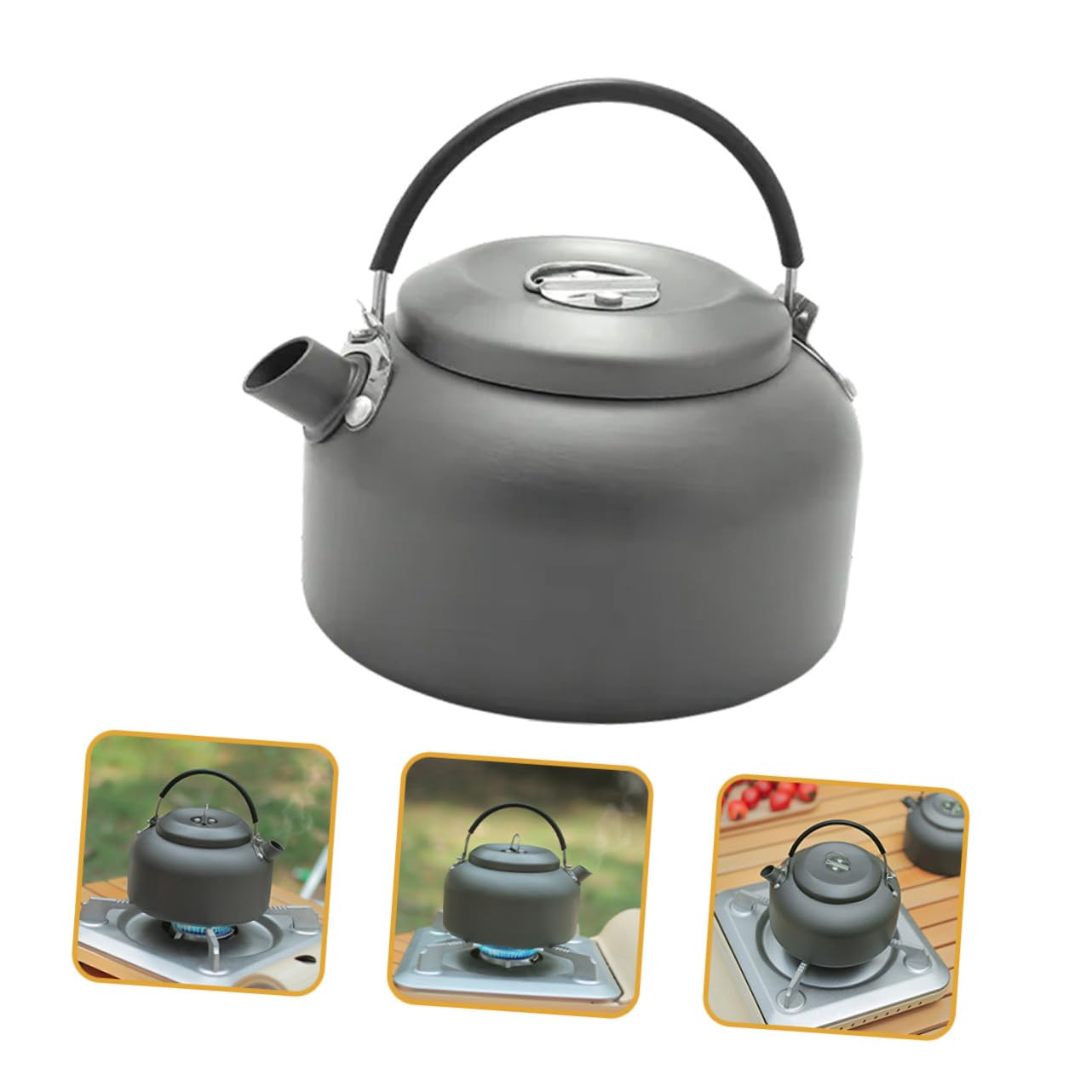 Gatuida Hervidor de Agua para Exteriores de Aleación de Aluminio 0.8l