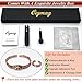 Cigmag Copper Bracelet for Women, Magnetic Bracelets for Women with Ultra Magnets, Pure Copper Adjustable with Sizing Tool (Cross)
