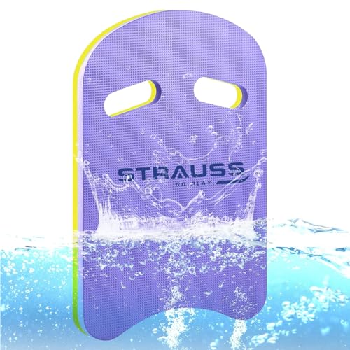 Image of STRAUSS Swimming Kick Board | Floating Board for Swimming Pool Training Aid Exercise Equipment | Swimming Accessories for Adults and Kids | Swimming Float Pad for Beginners,(Purple)