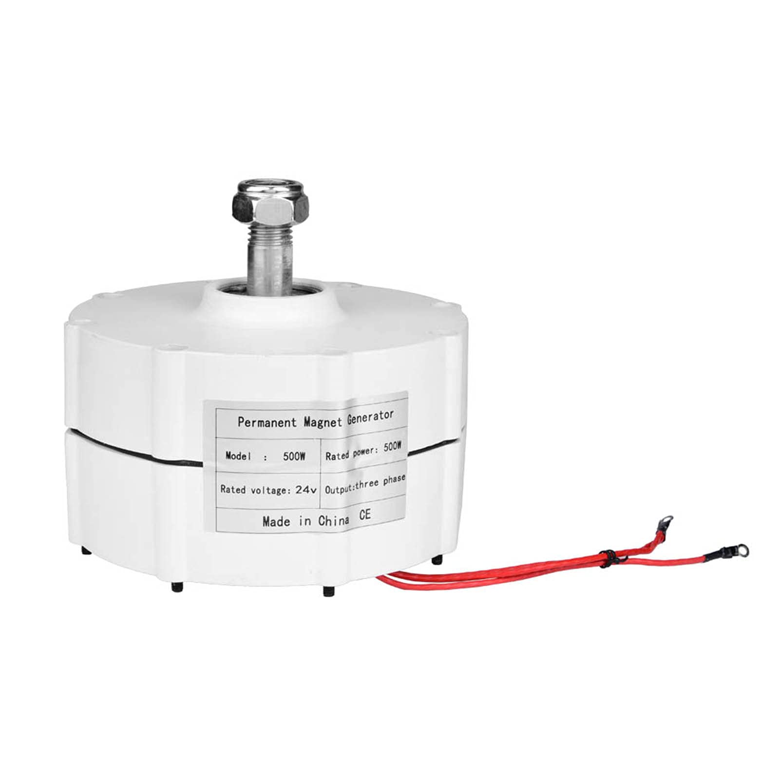 Alternador Trifásico Generador de Imán Permanente Generador de Energía Eólica 600W 48V 600rpm Nominal y -40 de VientoAlternador Trifásico de Energía EólicaViento (500W24V/48V)