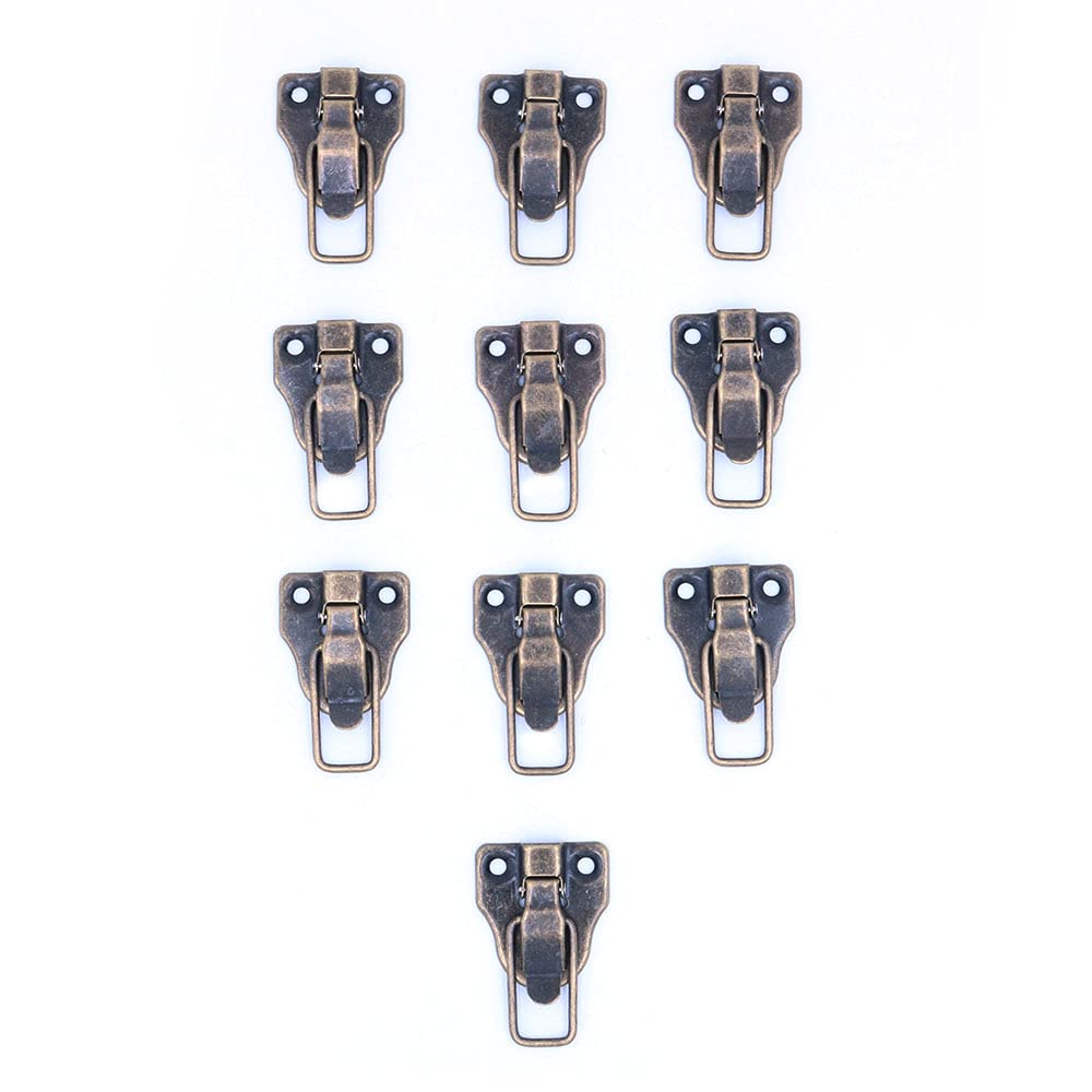 Namvo 10Pcs Metal Sturdy Lock Toggle Catch Suitcase Or Wooden Box Or Flight Case Latch Clasps
