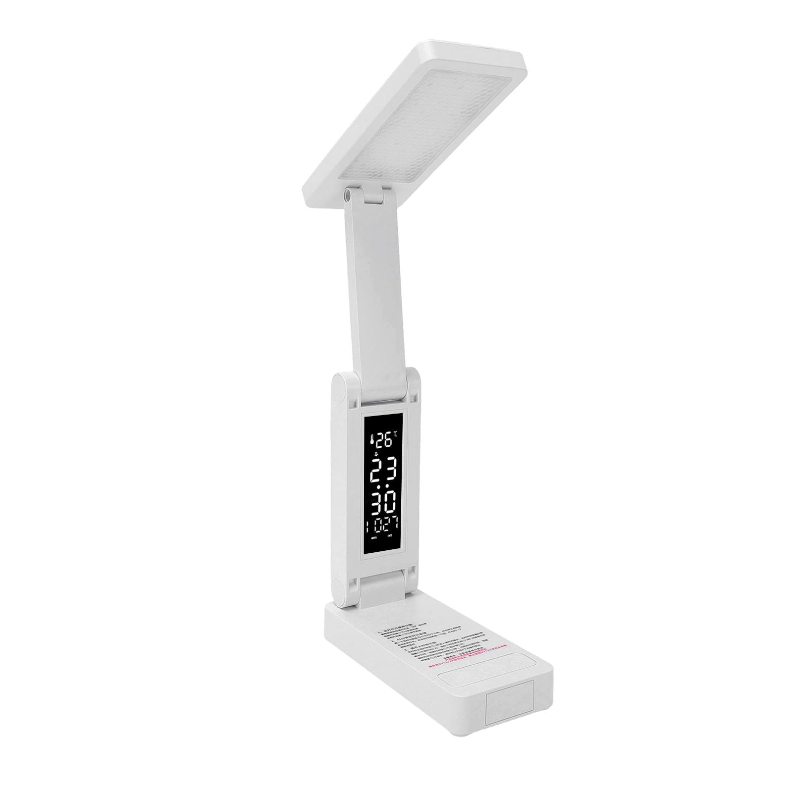 Jiawu LED Desk Lamp with Clamp, Eye Care Rechargeable Foldab