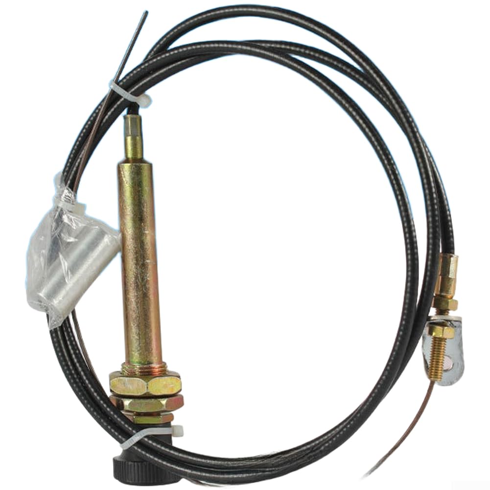 RV - Valvola di scarico per acque reflue, accessori in plastica ABS con cavo di trazione e flangia, 50/63/75 mm, per camper e rimorchio con cavo di trazione da 1,2 m o 2 m, set di accessori (2 m Pull