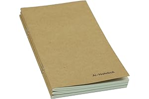 Refillable, 3-Pack Blank Paper ai-natebok Travelers Notebook Inserts