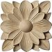 Ekena Millwork ROS03X03SPCH Springtime Square Rosette, 3 1/2"W x 3 1/2"H x 1/2"P, Cherry
