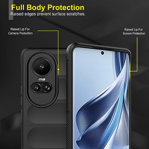 Image of amazon basics Back Case Cover for Oppo Reno 10 5G | Compatible for Oppo Reno 10 5G Back Case Cover | Liquid Silicon Magic Case for Oppo Reno 10 5G with Camera Protection | Black