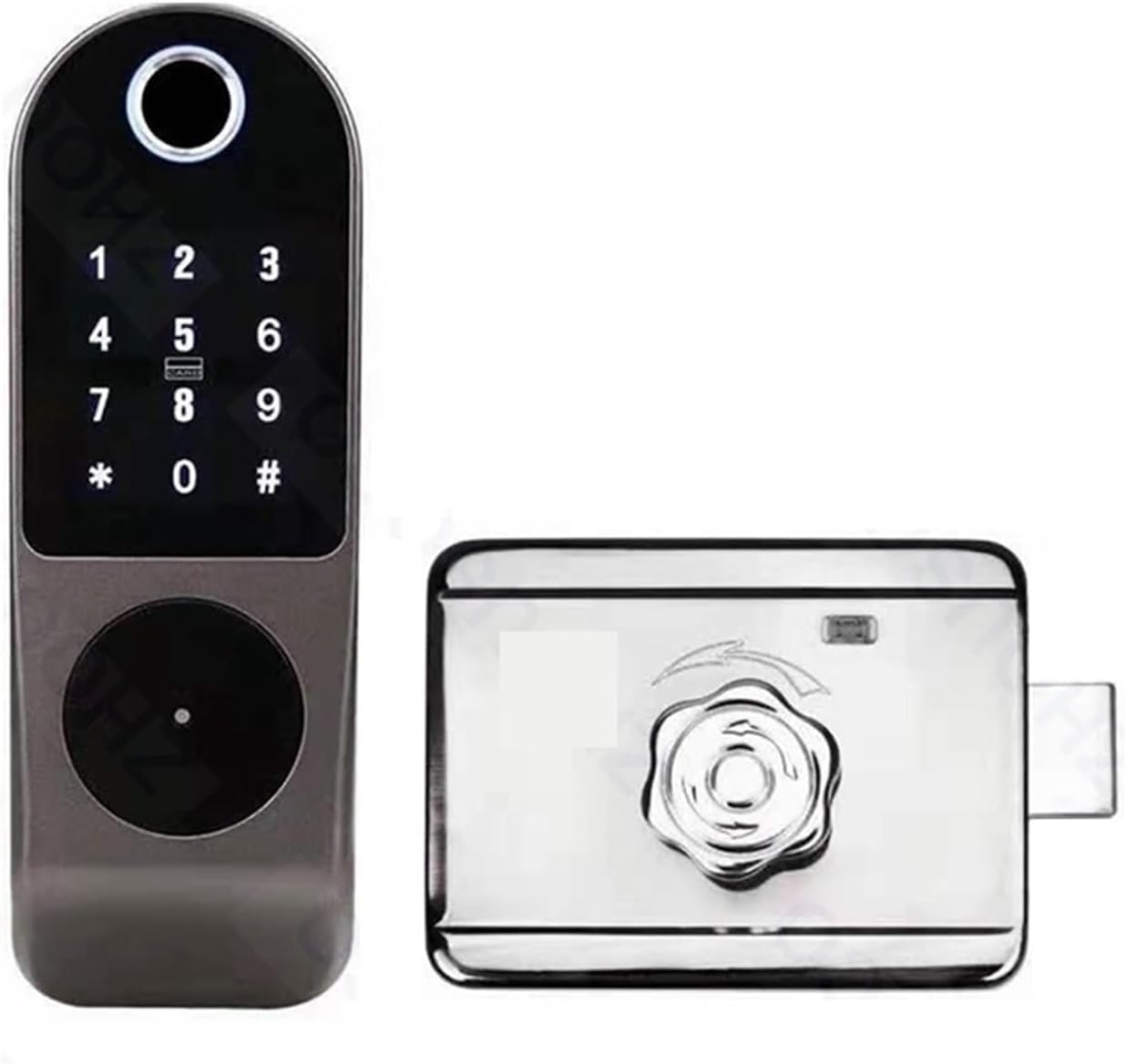 Vingerafdruk Deurslot Smart Lock Usmart Go APP Ontgrendeling op afstand Wachtwoordslot Elektronisch deurslot Digitaal elektronisch slot OntgrendelingsmethodenApp, vingerafdruk, wachtwoord, kaart, sleu