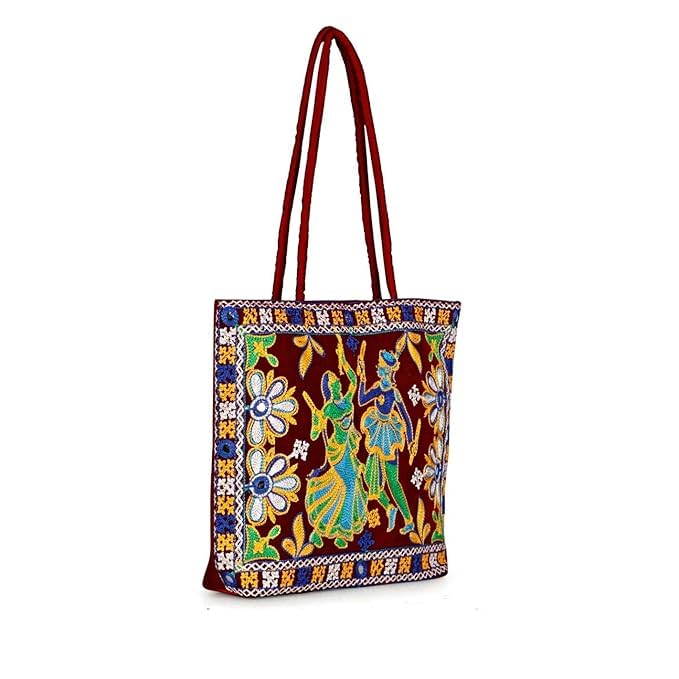 Embroidered Handmade Purses for Women Tote | Shoulder Bag | Handbag | ladies Hobo Bag Wallet Retro Canvas bag