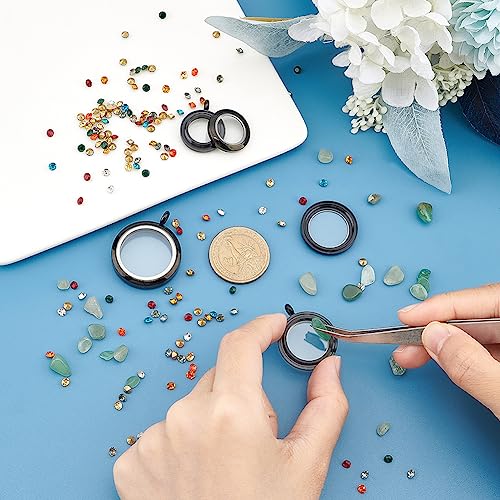 UNICRAFTALE 3pc 3 Size Memory Locket Pendants Glass Photo Charms Round Floating Lockets Black 304 Stainless Steel Pendants Picture Frame Bouquet Charms for Necklace Jewelry Making - Image 3