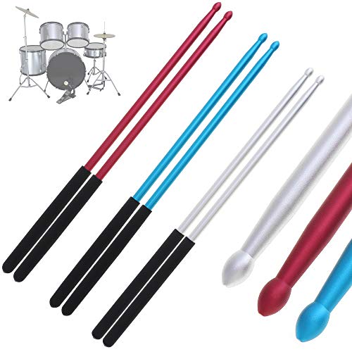 YiPaiSi 5A Aluminum Sticks Drumsticks, Aluminium Drum Sticks, Alu DrumStick, Studio Drumsticks Music