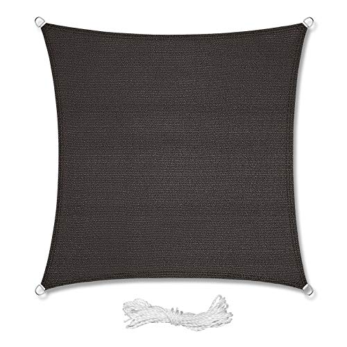 XMTECH Sonnensegel 5X5 Meter Quadratisches,Sonnensegel Windschutz...