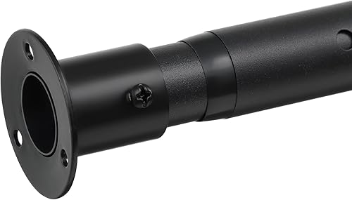 Barras de armario para colgar ropa, barra de armario resistente de 17 a 82 pulgadas ajustable para colgar ropa, barra de cortina de ducha de metal