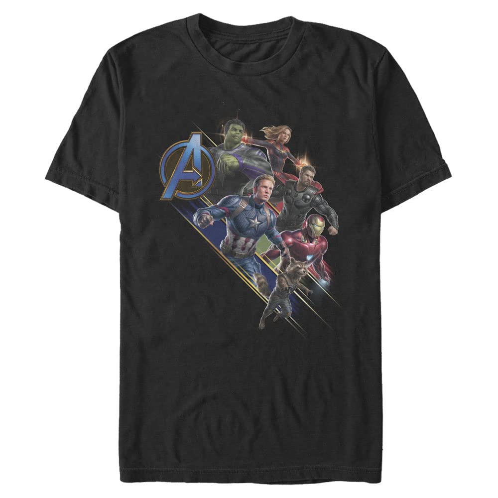 Marvel Grunge Group Camiseta Hombre