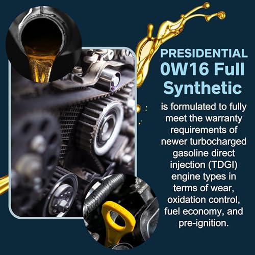 Aceite sintético para motor 0W-16 Presidential 5 galones miniatura 2