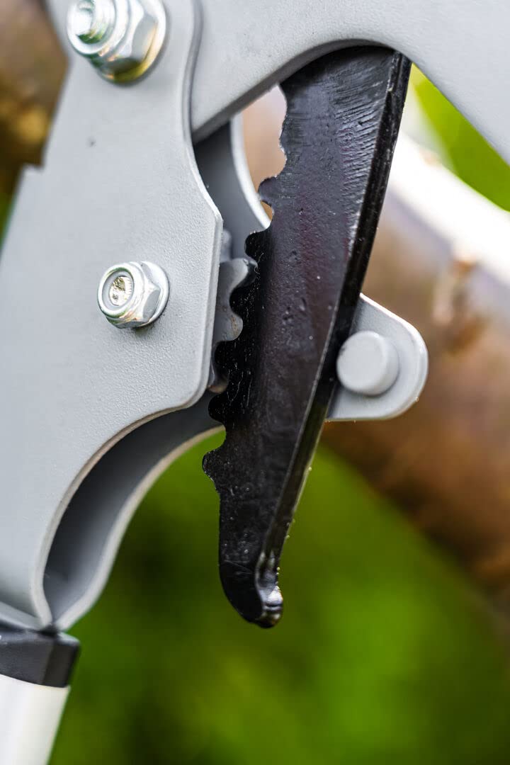 Coupe-branches à enclume, diamètre de coupe max 40 mm, lames avec revêtement anti-adhésif, poignées en aluminium, poignées antidérapantes en deux matériaux, lame enclume pour bois dur et sec