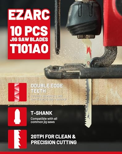 EZARC 10PCS T101AO Wood Blades