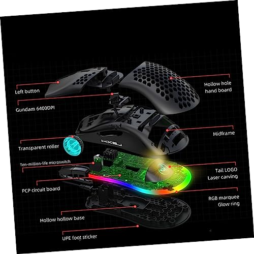Ratón de computadora SHINEOFI programable para evitar fallos 4