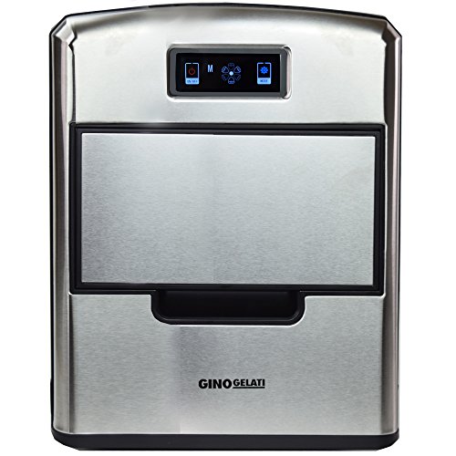 Gino Gelati GG-175W de Luxe Digitaler Edelstahl Eiswürfelbereiter Eiswürfelmaschine Icemaker – Bild 3
