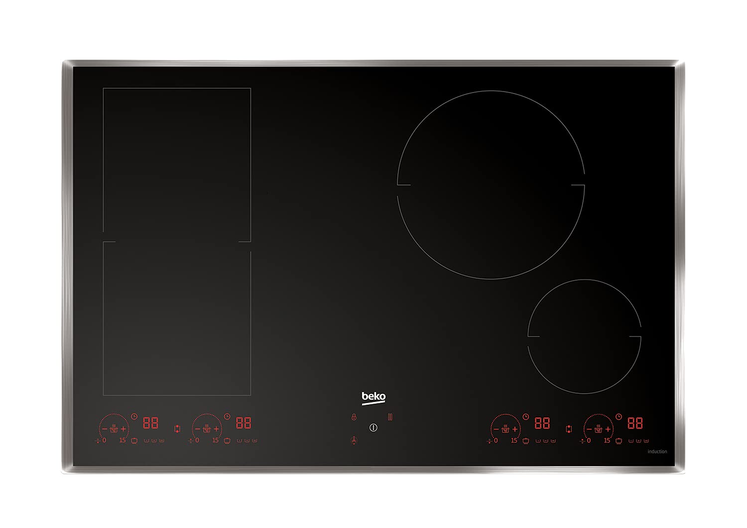 Beko HII 84800 FHTX Cocina de inducción 80 cm 4 Fuegos negro (Reacondicionado)