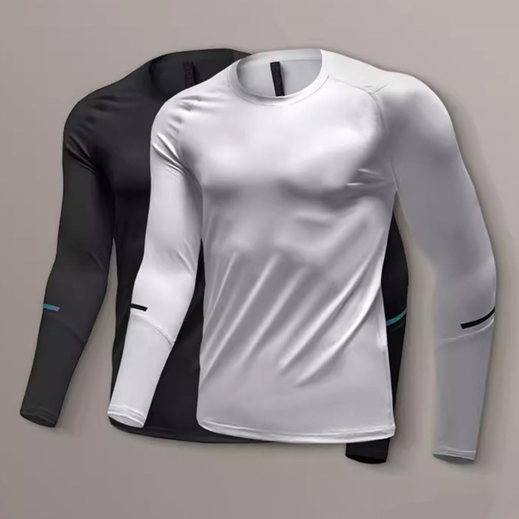 compression shirt Tight fitting shirt, men's long sleeved, sports base shirt, sports training T-shirt