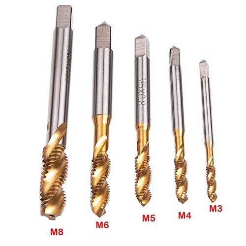 Tarauds métriques M3 M4 M5 M6 M8 Drill Warehouse acier rapide hss titane - 2