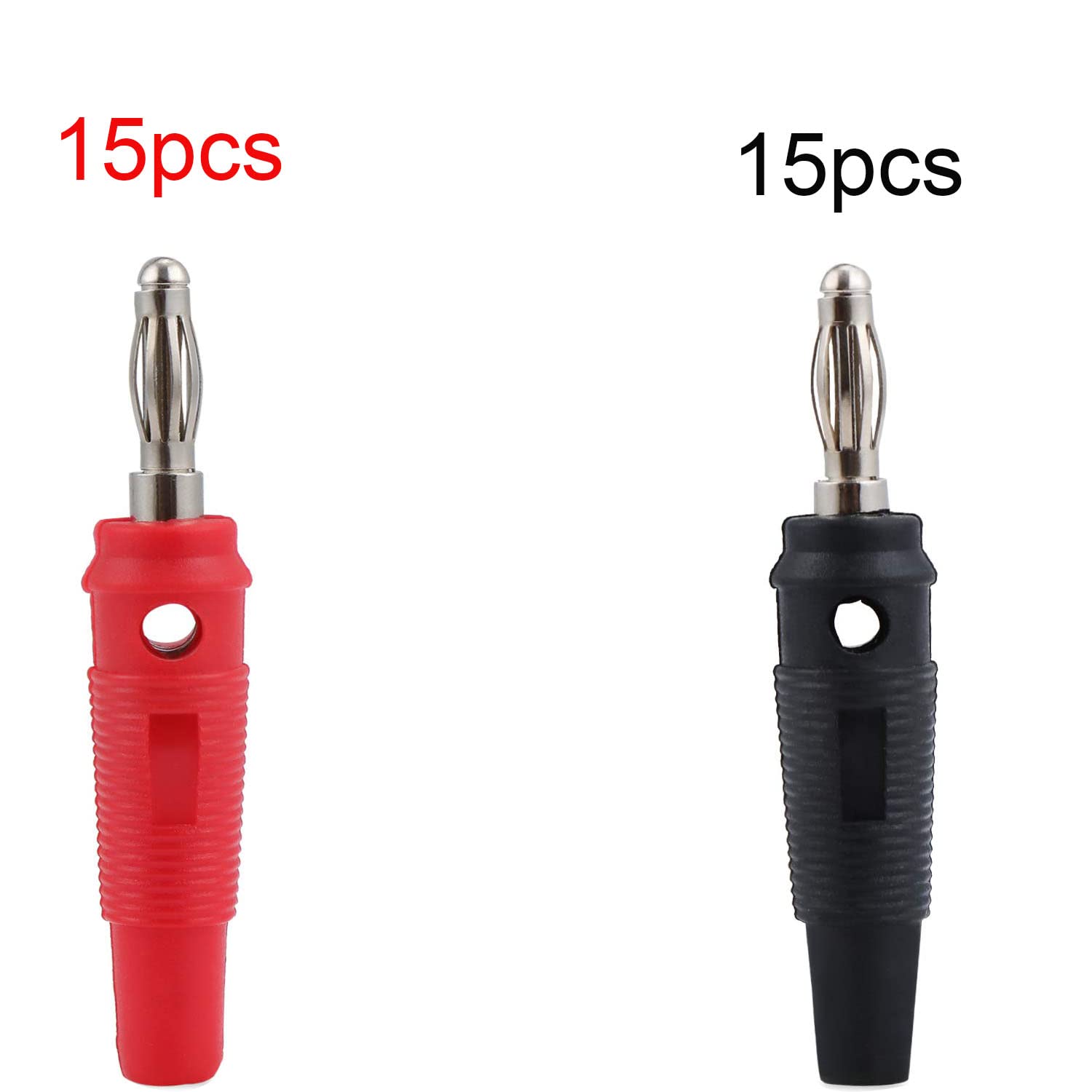 Zerone 20 Pezzi Connettori per Altoparlante a Banana da 4 mm, Presa Audio Femmina Rossa e Nera per Cavi Speaker, Connettori Banane per Impianto Hi-Fi, Sistemi Audio Home Theater e Amplificatori