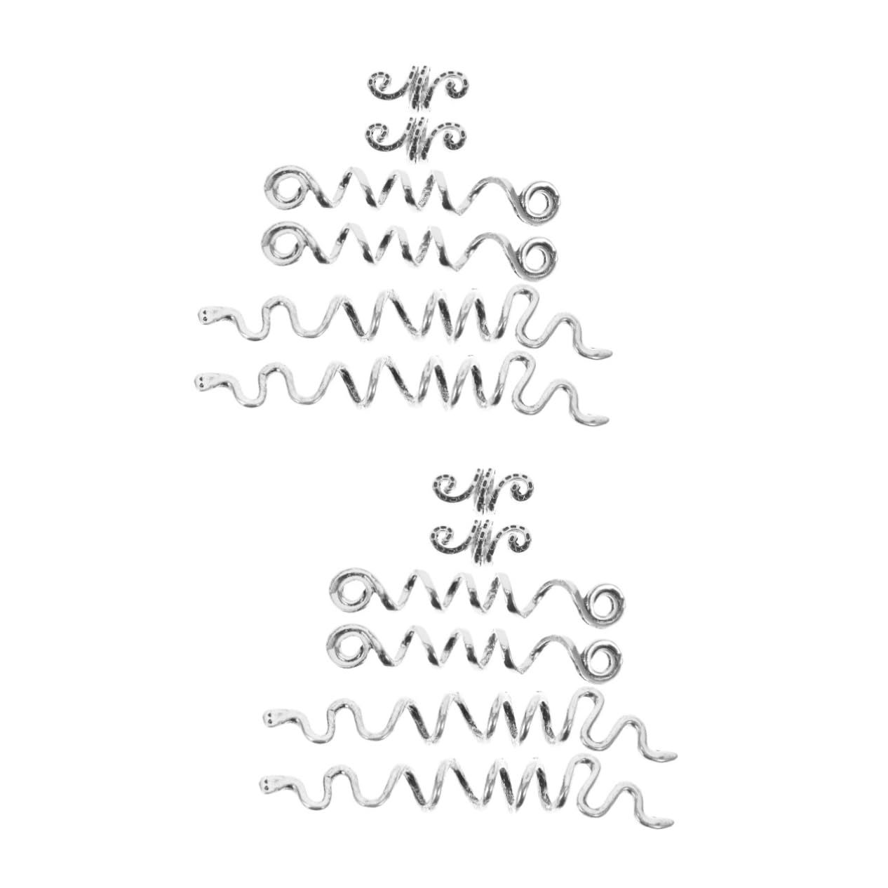 FRCOLOR 12 Pcs african dreadlocks hair dreadlocks cuffs dreadlock aluminum braid jewelry obx jewelry moisennette jewelry women’s jewelry dreadlock jewelry accessories alloy spiral Miss