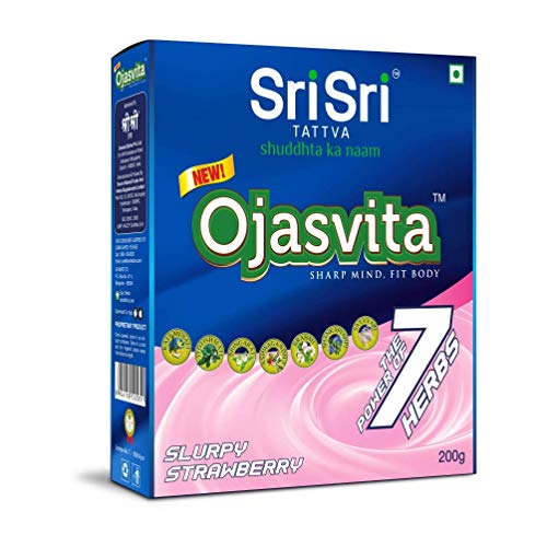 Image of Sri Sri TATTVA shuddhta ka naam Ojasvita Strawberry - Drink Mix For Sharp Mind & Healthy Body - 500G (Pack Of 2), Fresh, 1000 Gram
