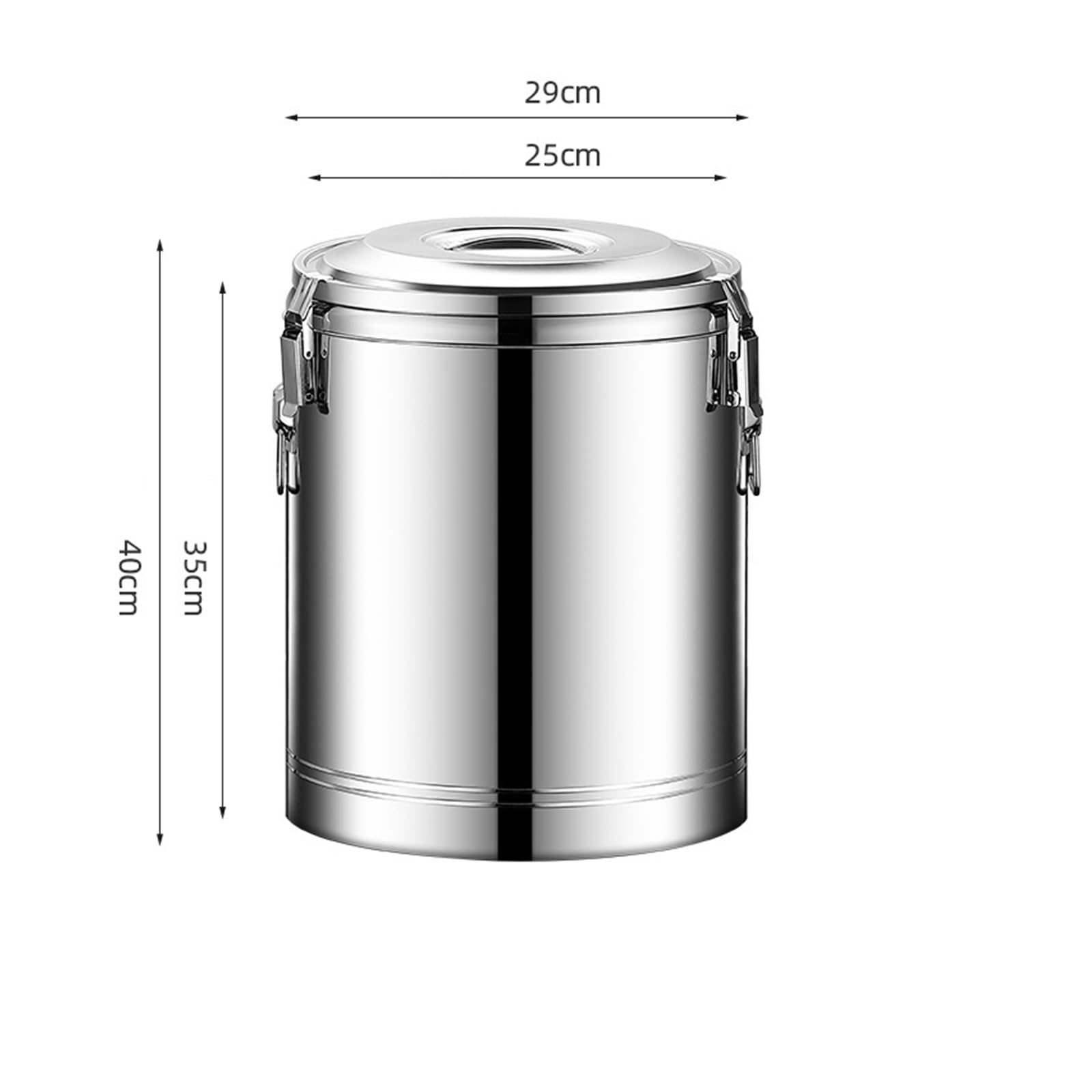 Contenedor de almacenamiento de alimentos Cubo aislado cubitera | Recipiente de sopa aislado de acero inoxidable for fiestas y acampadas