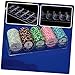 Gogogmee 1Pc Poker Chips Organizer Case Transparent Storage Box for Easy Classification and Accessibility Snap Design for Tidy Desktop and Convenient