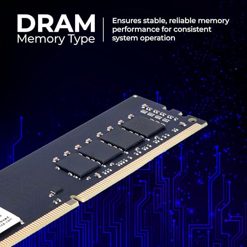 Image of Zebronics 8GB DDR4 RAM for PC, 3200MHz, 4bit Architecture, Low Power Consumption, High Stability Performance (D40832A)