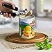 Manual Can Openers,CCHOME Stainless Steel Manual Tin Opener with Ergonomic Anti Slip Grip Handle, Built-in Bottle Opener,Smooth Ultra Sharp Cutting Tools with 2 Spare Blades