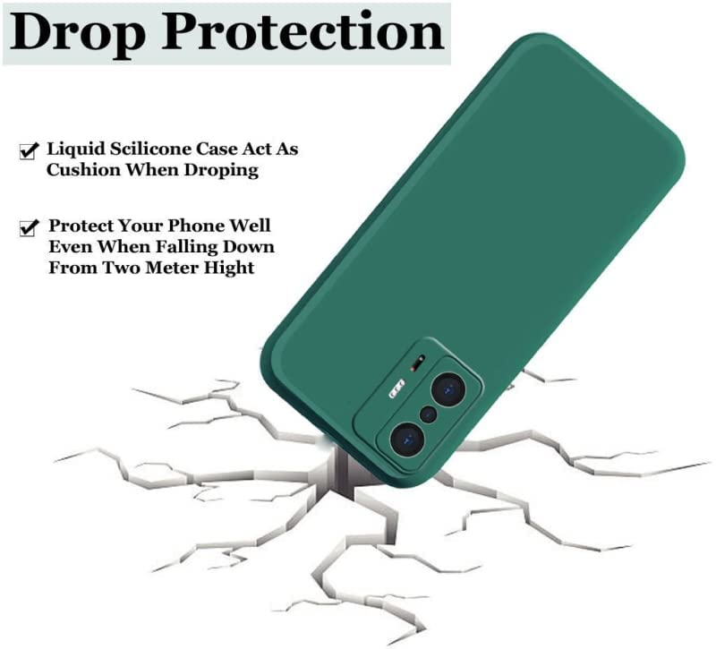 Image of A rtistque Back Cover Case for Xiaomi Mi 11T | Mi 11T Pro with Camera Protection | Shockproof TPU | Stylish Protective Design | Slim Fit | Ultra Matte | Xiaomi Mi 11T | Mi 11T Pro Back Cover - Green