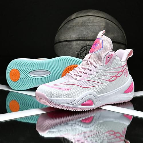 Image of Men's High-Top Basketball Shoes Anti-Slip and Wear-Resistant Soles Running Shoes Graffiti Design Fashionable Sports Shoes