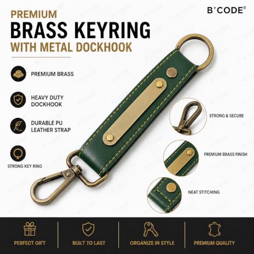 Image of B'Code Personalized Name & Charm Leather Wallet Mens Combo Giftset | Customized Birthday Anniversary Wedding Engagement Office Gifts for Man| Gift for Men| Brothers Raksha Bandhan Present (Green)
