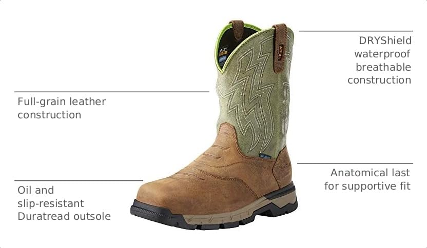 Image of Ariat Men's Rebar Flex Western Waterproof Work Boot