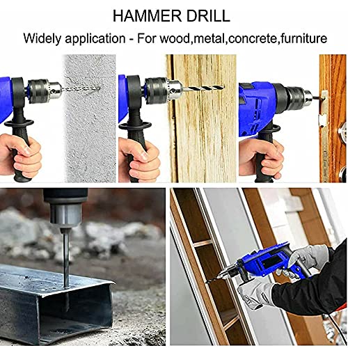 Elektrische Schlagbohrmaschine Schlagbohrmaschine 2 in 1 Bohrhammer mit Kabel 3000RPM Variable Geschwindigkeit mit 360… – Bild 8