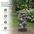 Outdoor Water Fountain Large - Stone Fountains with LED Light for Patio Yard Garden Backyard Decking Outdoor or Entryway Decor 30''
