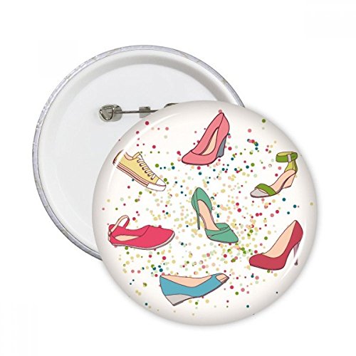 Pins badge rond dessin anime talons hauts decoration vêtement