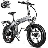 Folding Ebikes for Adults Electric Bikes 750W Motor 30MPH 60 Miles 48V 15AH Removable Battery 20" Fa