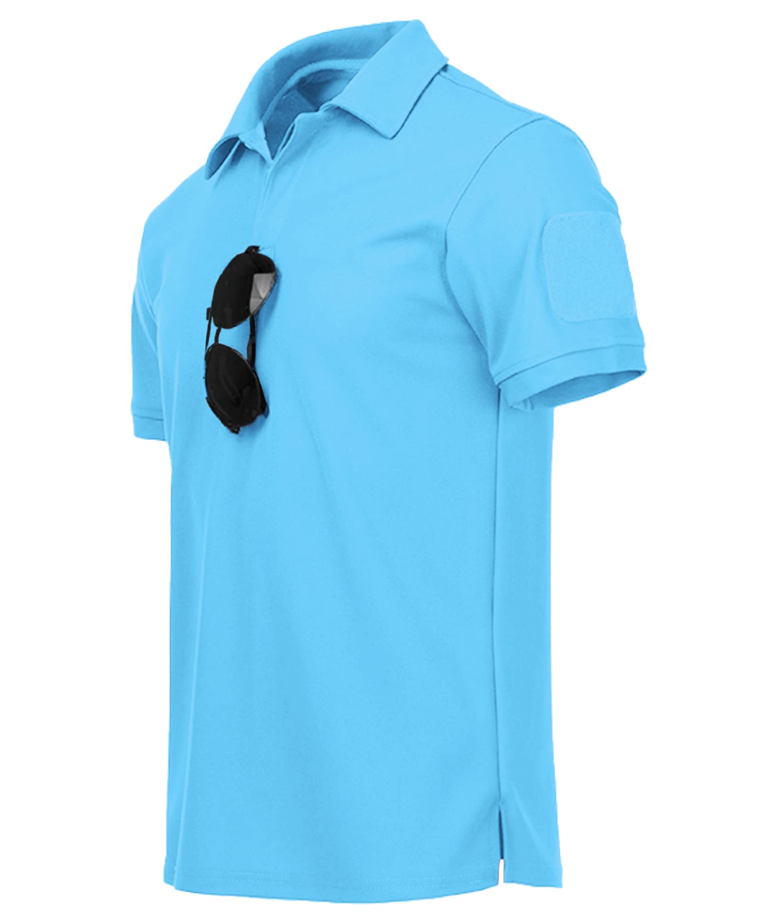 JACKETOWN Polo Shirt Uomo Manica Corta Asciugatura Rapida Traspirante Tennis Polo Shirt Camicie Polo Estate per Uomo Button Front T-Shirts Sport Shirt Basic Regular Fit Golf Polo Shirt