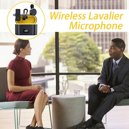 Micrófono inalámbrico mini solapa cancelación ruido accesorios audio para vlog y streaming 3