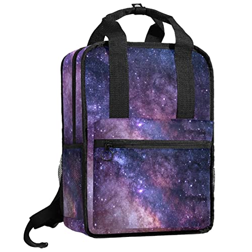Sac à dos pour garçons motif galaxie avec bretelles ajustables